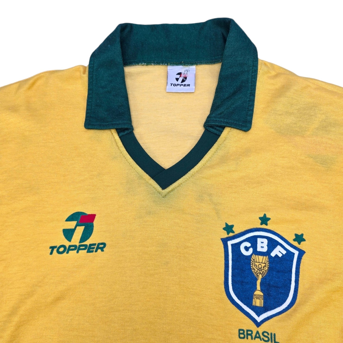 1985/88 Brazil Home Football Shirt (M) Topper