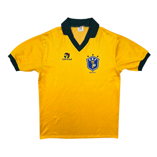 1985/88 Brazil Home Football Shirt (XL) Topper