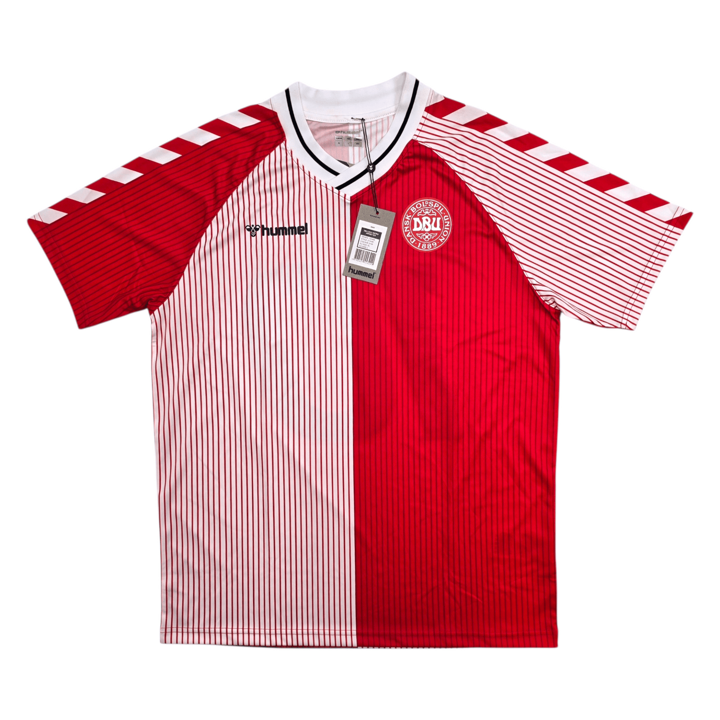 1986/87 Denmark Home Football Shirt (XL) Hummel #10 (Elkjaer) Re-Issue