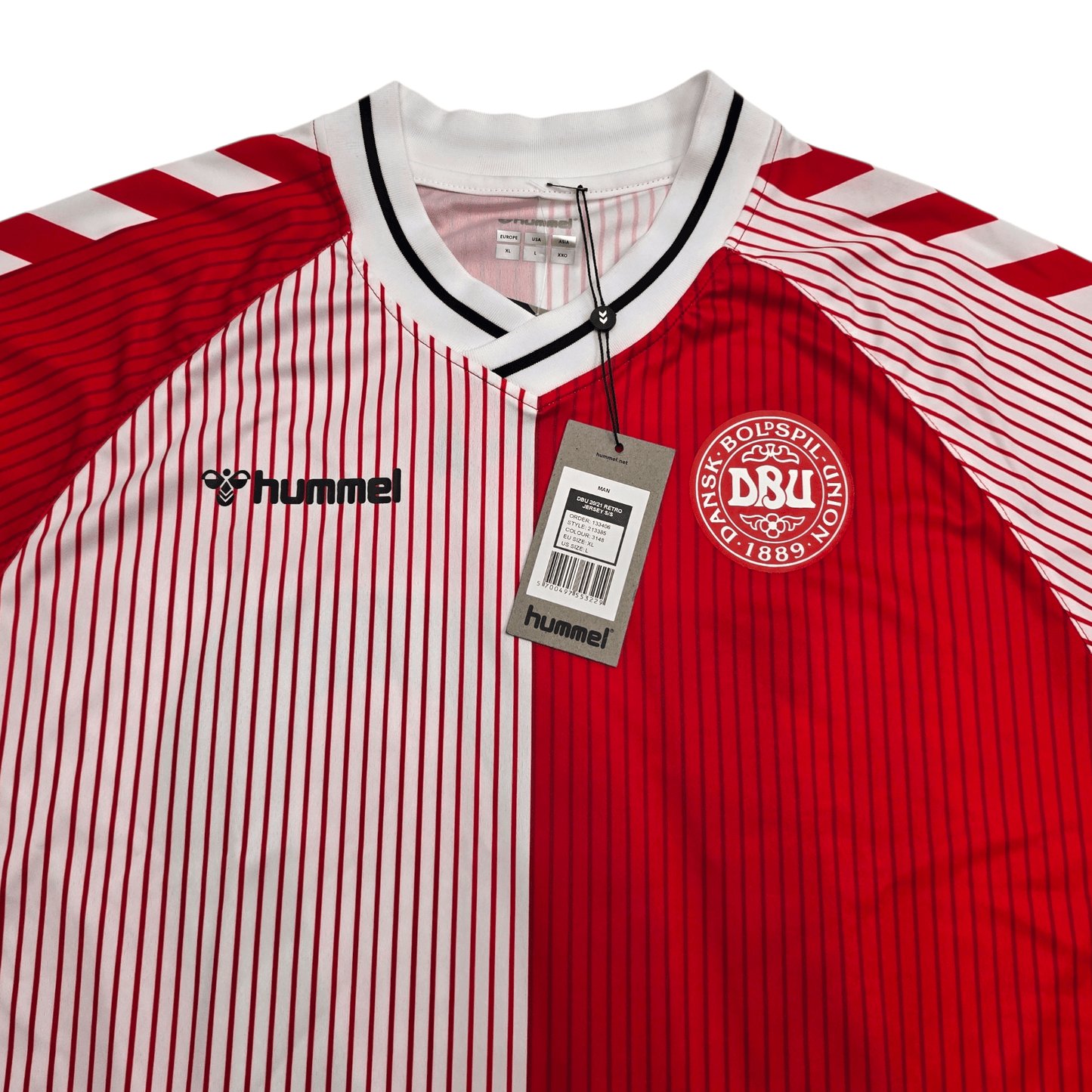 1986/87 Denmark Home Football Shirt (XL) Hummel #10 (Elkjaer) Re-Issue