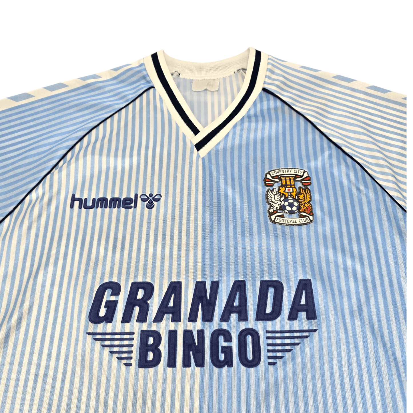 1987/88 Coventry City Home Football Shirt (L) Hummel #19
