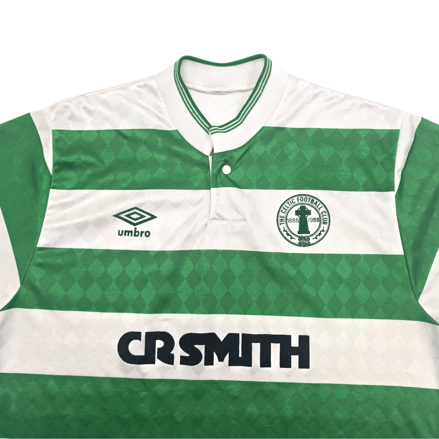 1987/89 Celtic Home Football Shirt (M) Umbro