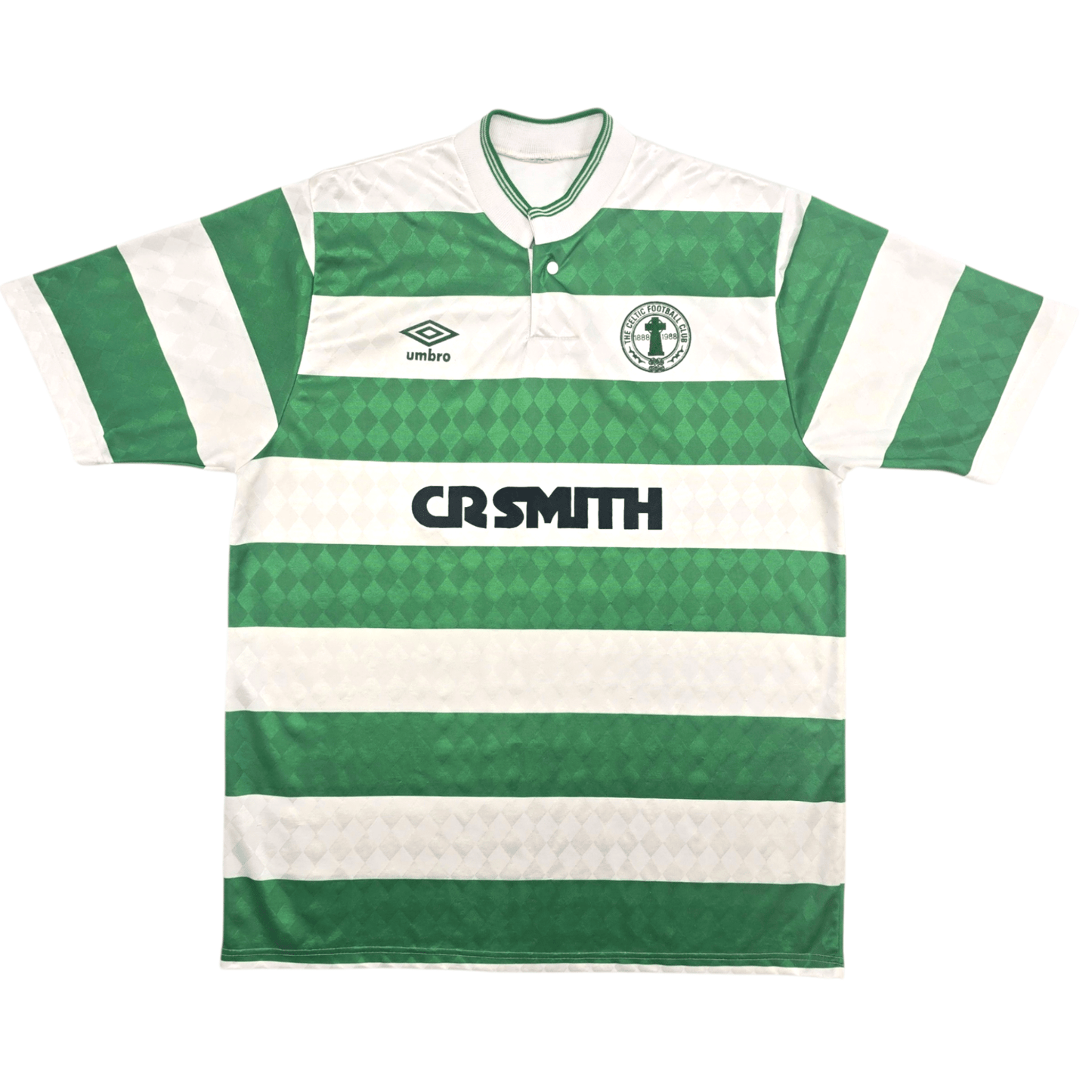1987/89 Celtic Home Football Shirt (M) Umbro