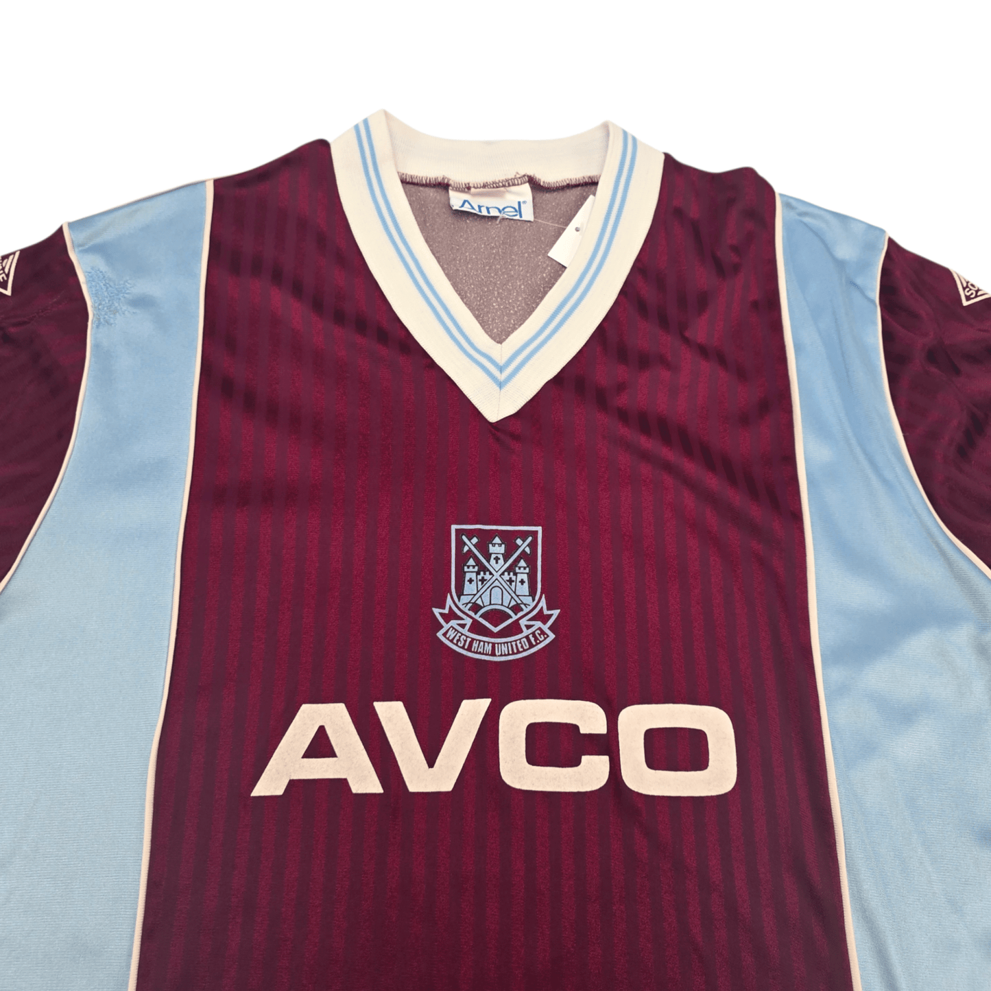 1987/89 West Ham United Home Football Shirt (L) Scoreline