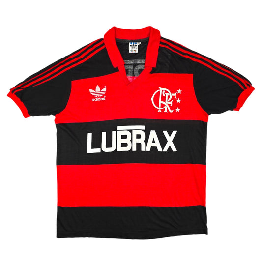 1987/90 Flamengo Home Football Shirt (L) Adidas #10 (Zico)