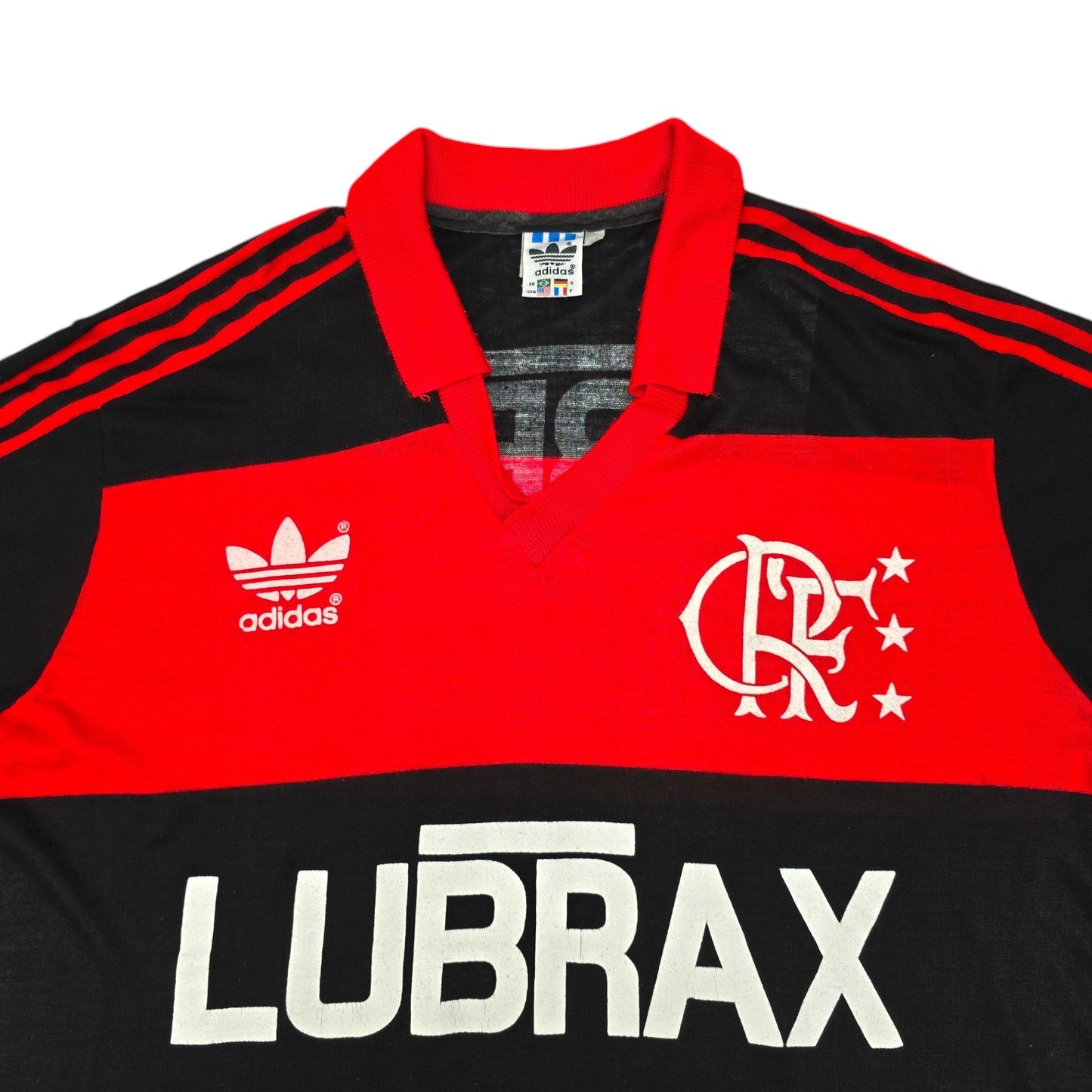 1987/90 Flamengo Home Football Shirt (L) Adidas #10 (Zico)