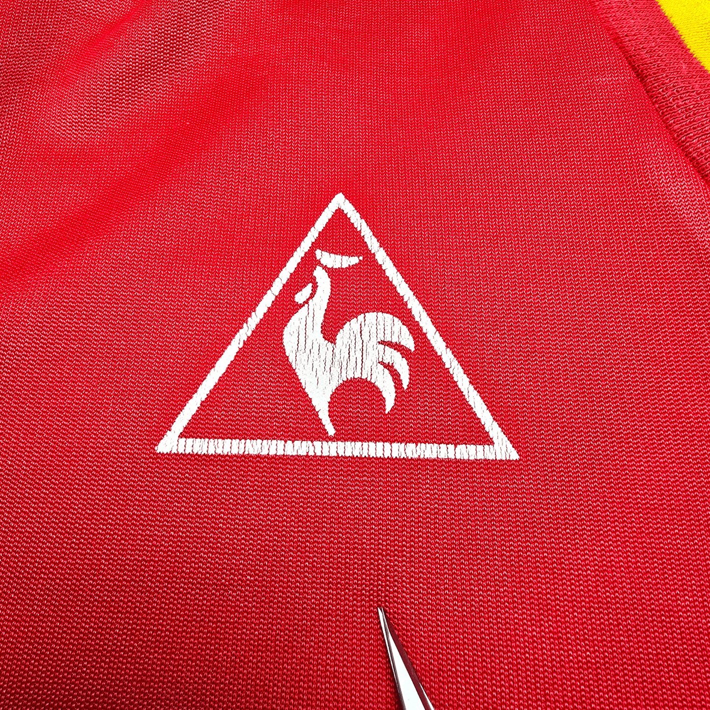 1988/90 Spain Home Football Shirt (L) Le Coq Sportif (Upgraded Template)