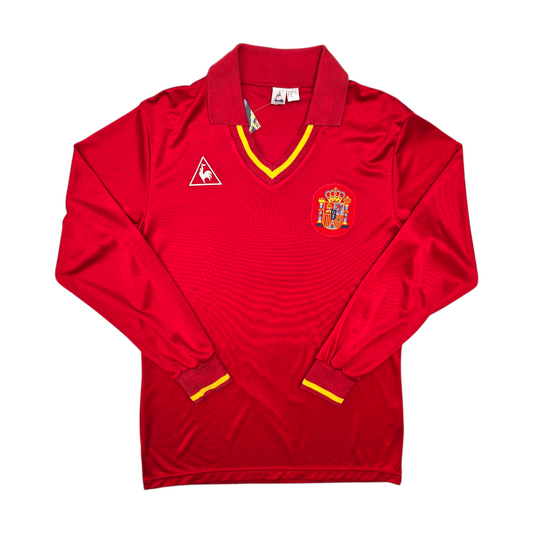 1988/90 Spain Home Football Shirt (L) Le Coq Sportif (Upgraded Template)