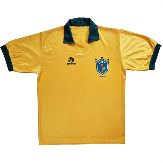 1988/91 Brazil Home Football Shirt (L) Topper