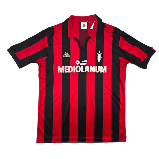1989/90 AC Milan Home Football Shirt (M) Kappa #11