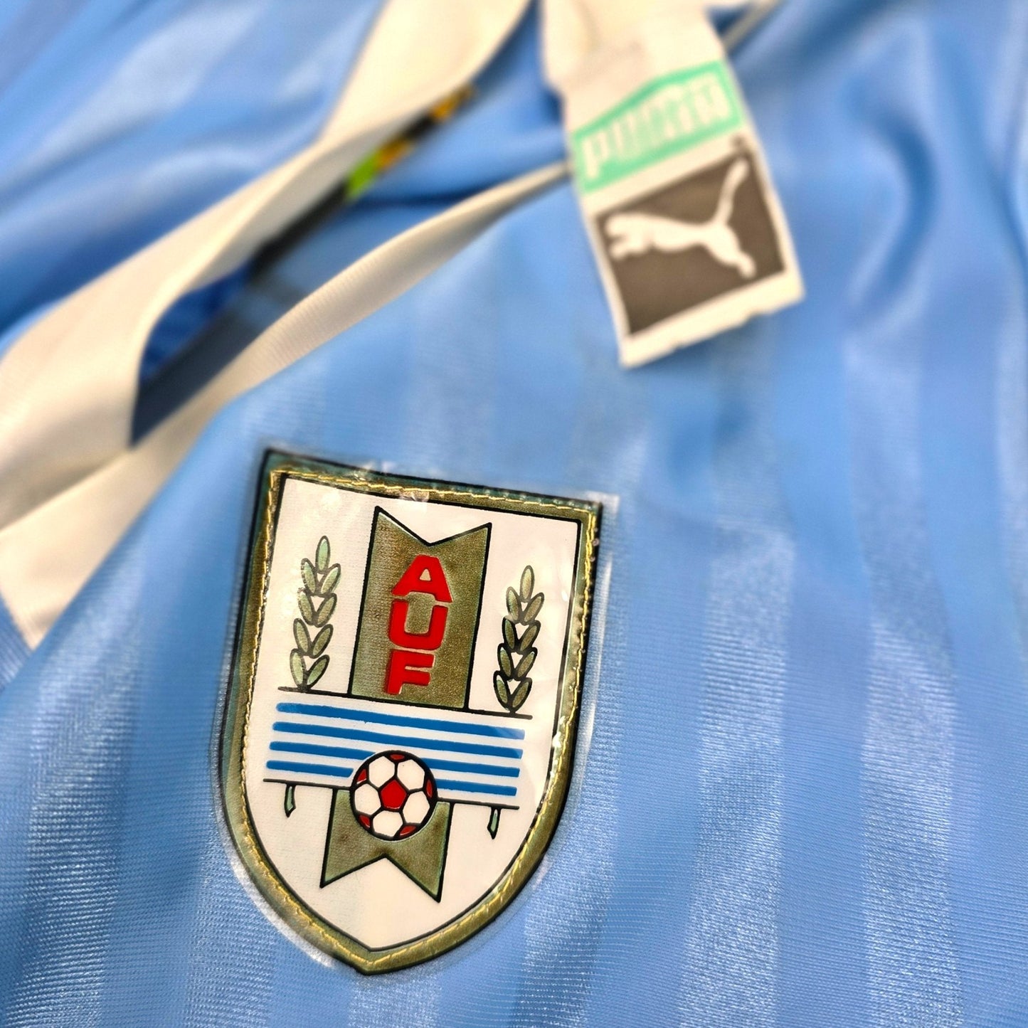 1989/90  Uruguay Home Football Shirt (XL) Puma #9 (Francescoli)