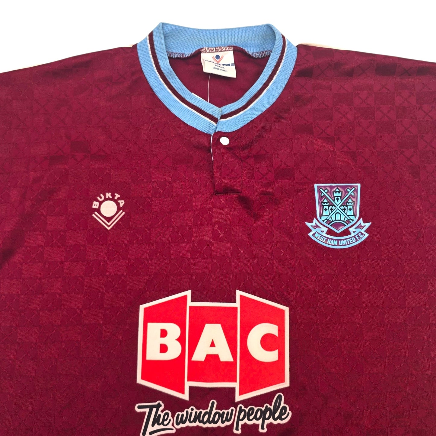 1989/90 West Ham United Home Football Shirt (L) Bukta