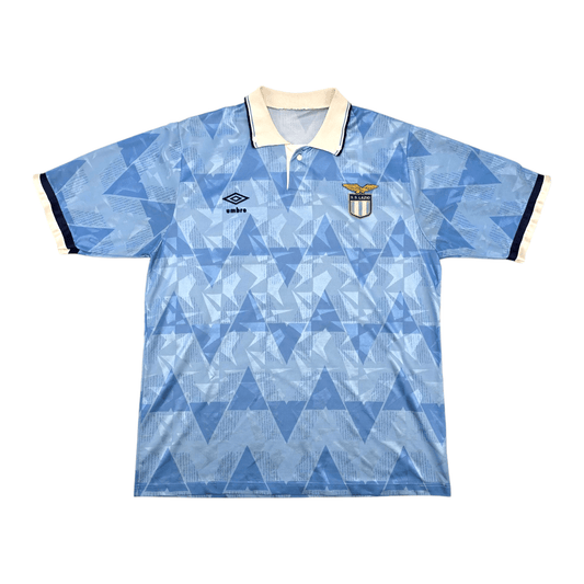 1989/91 Lazio Home Football Shirt (XL) Umbro