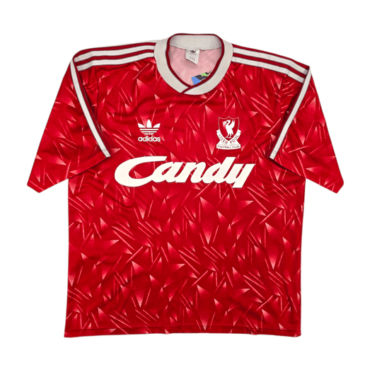 1989/91 Liverpool Home Football Shirt (L) Adidas