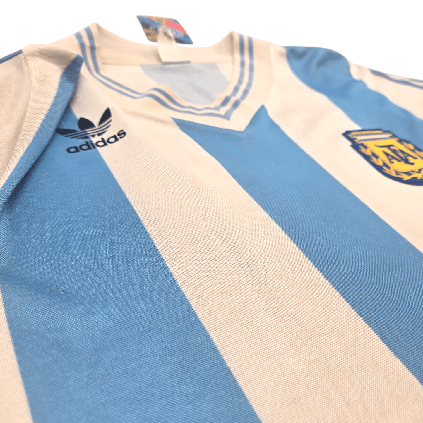1990/91 Argentina Home Football Shirt (M) Adidas #10 (Upgraded Template)