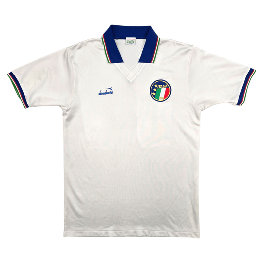 1990/91 Italy Away Football Shirt (L) Diadora (Upgraded Template)