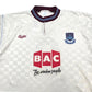 1990/91 West Ham United Away Football Shirt (M) Bukta