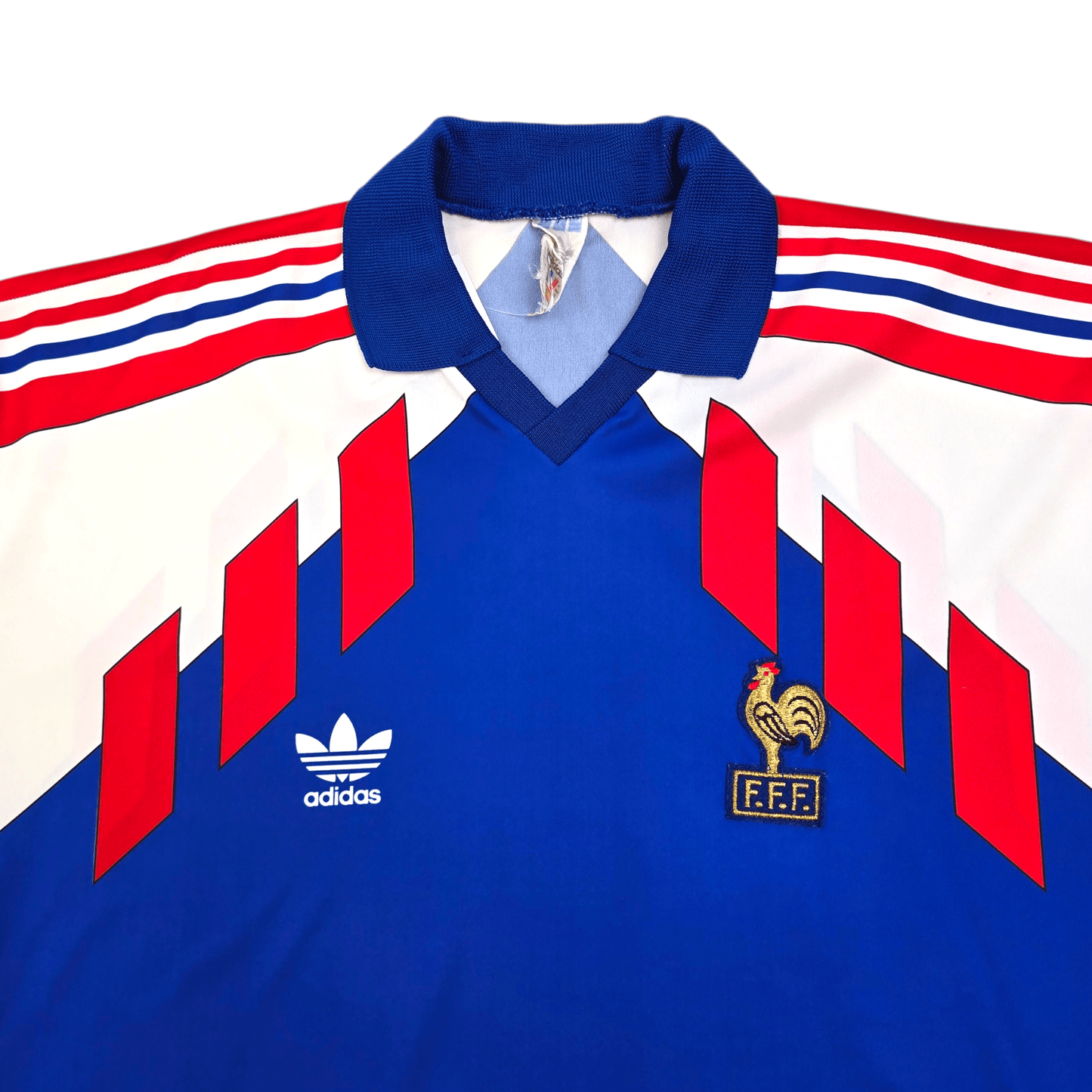 1990/92 France Home Football Shirt (L) Adidas