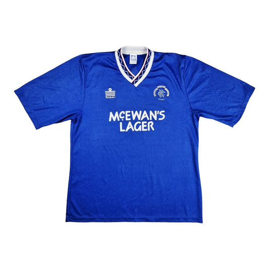 1990/92 Glasgow Rangers Home Football Shirt (XL) Admiral