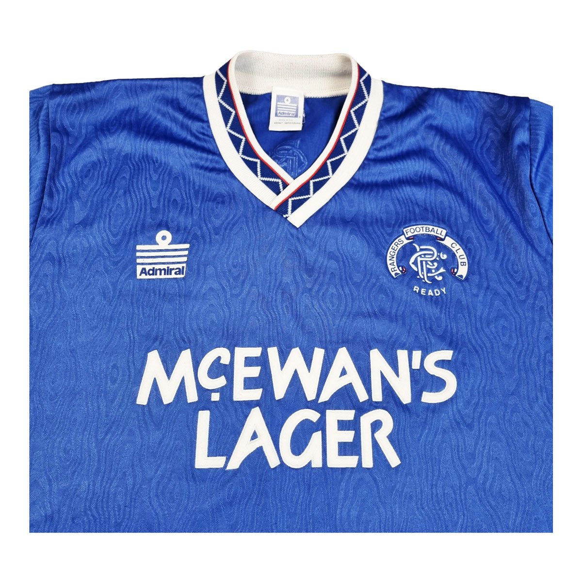 1990/92 Glasgow Rangers Home Football Shirt (XL) Admiral