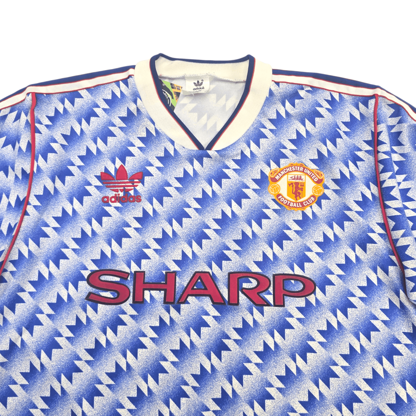 1990/92 Manchester United Away Football Shirt (L) Adidas