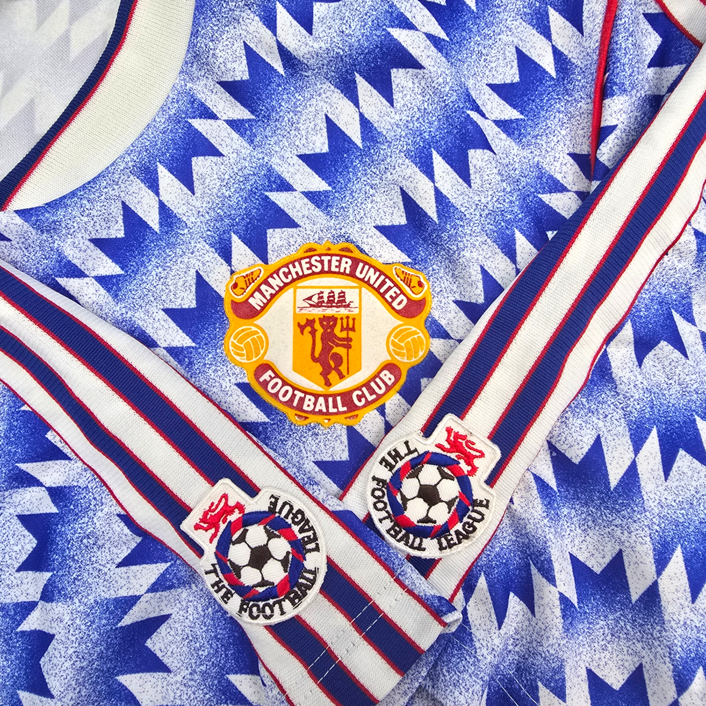 1990/92 Manchester United Away Football Shirt (L) Adidas