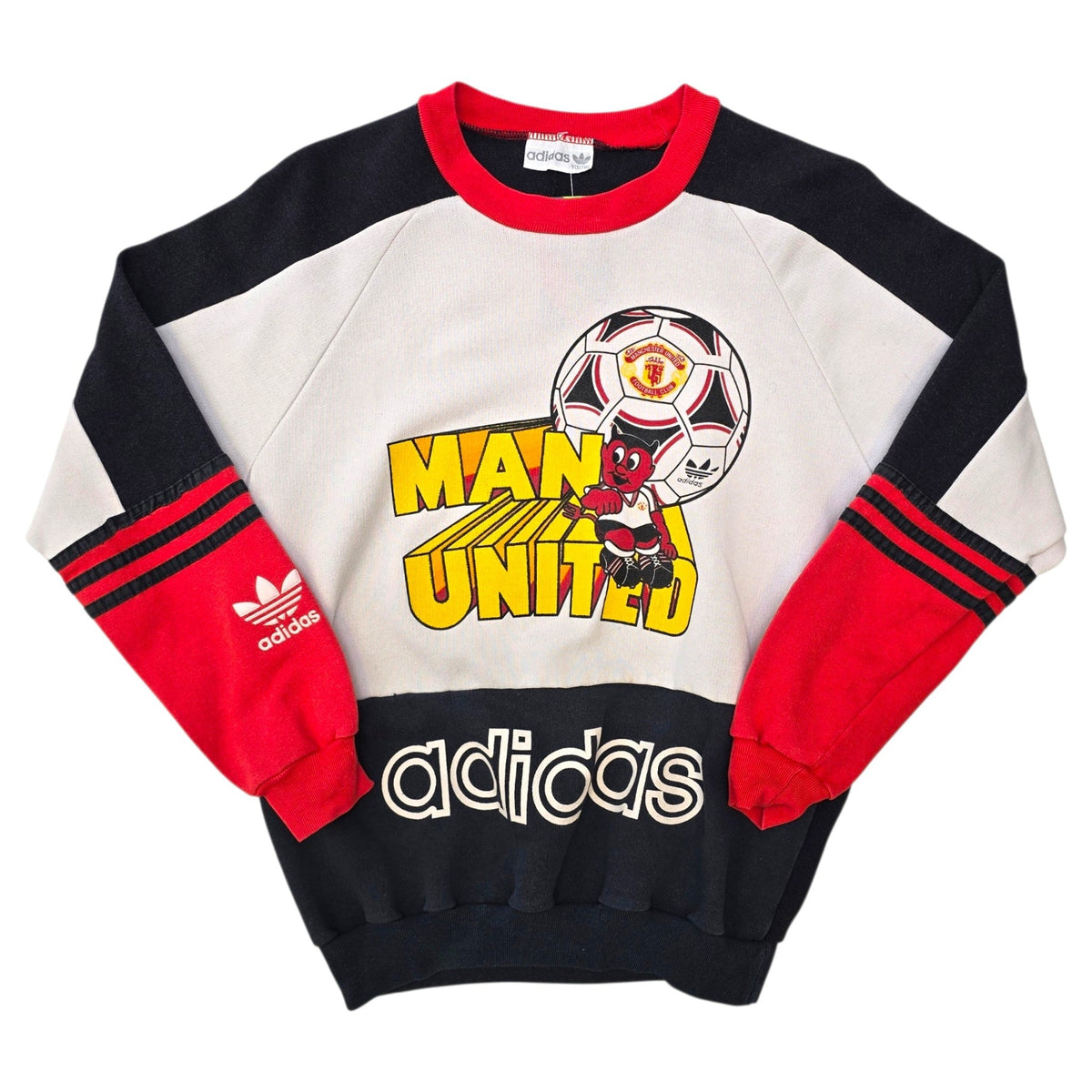 1990/92 Manchester United Training Sweater (Y) Adidas