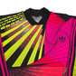 1990s Template Goal Keeper Football Shirt (L) Adidas #1 (Pink/Green)