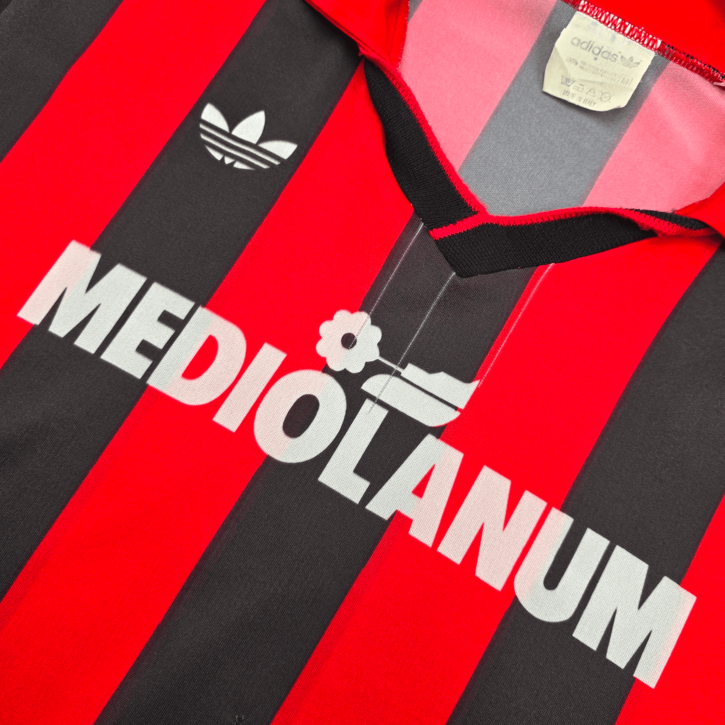 1991/92 AC Milan Home Football Shirt (M) Adidas