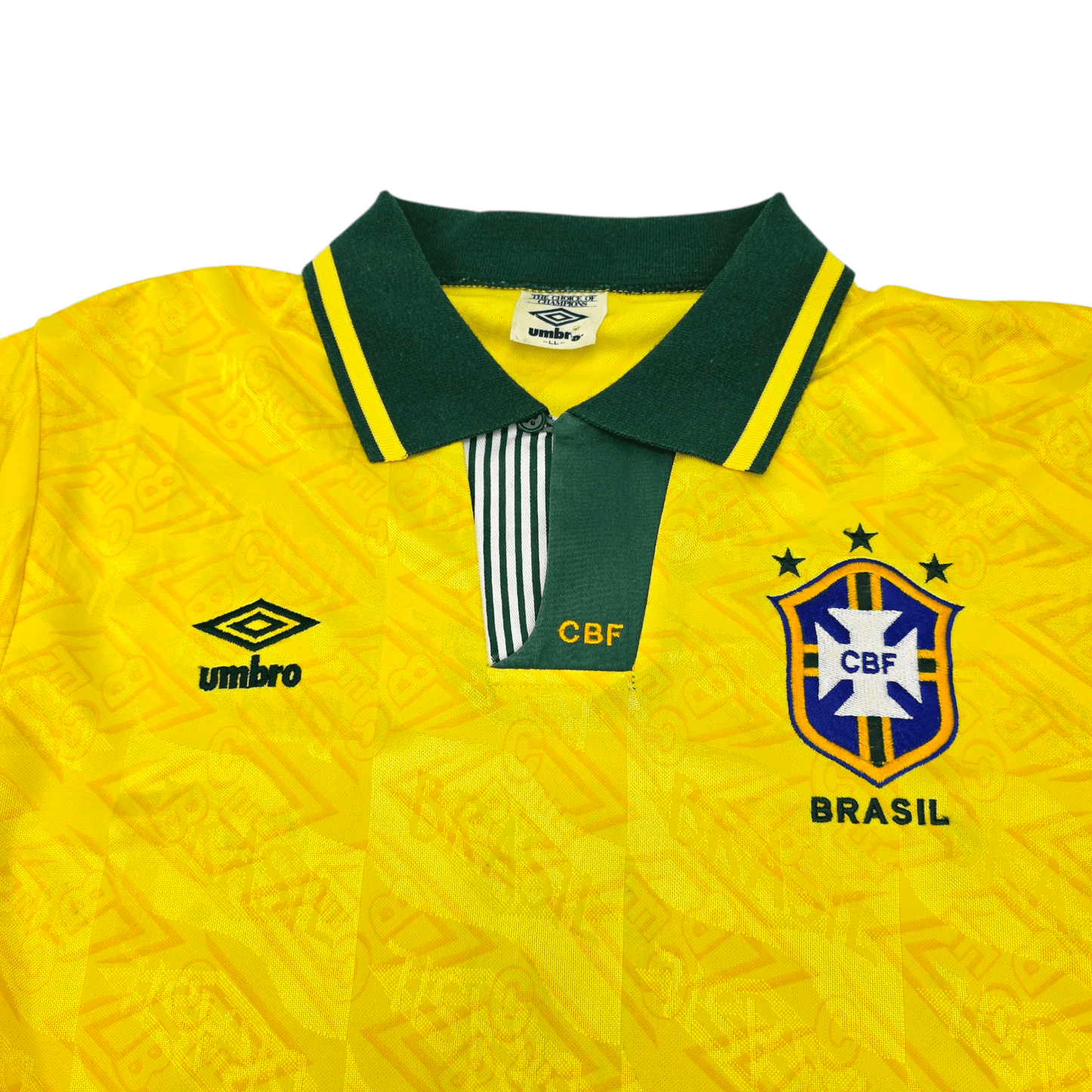 1991/92 Brazil Home Football Shirt (L) Umbro