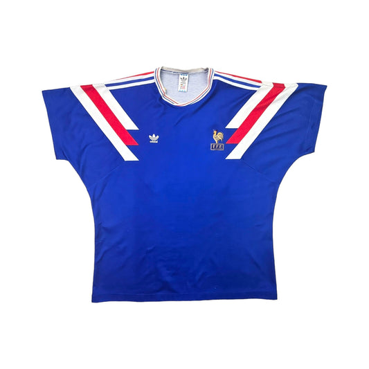 1991/92 France Home Football Shirt (2XL) Adidas #13 *Match Worn U21*