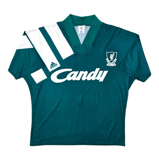 1991/92 Liverpool Away Football Shirt (L) Adidas