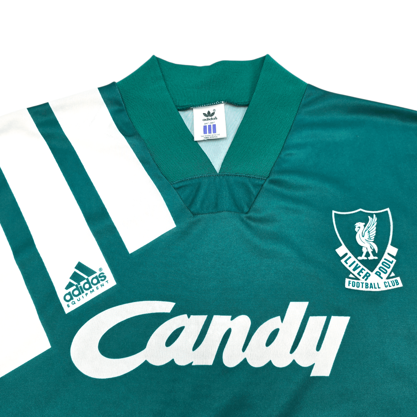 1991/92 Liverpool Away Football Shirt (S) Adidas
