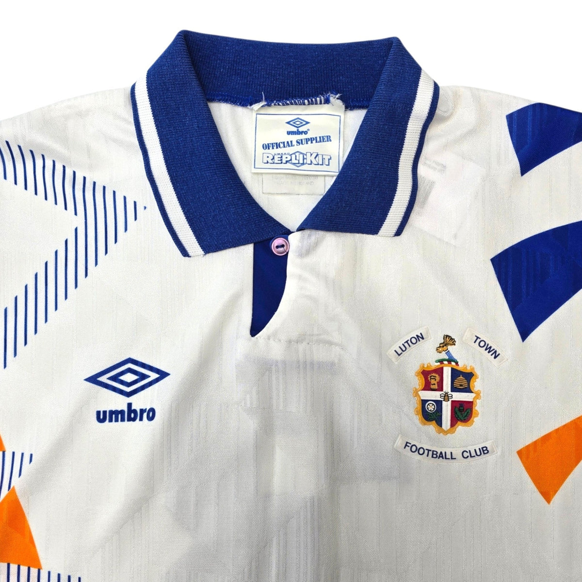 1991/92 Luton Town Home Football Shirt (L) Umbro #3