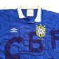 1991/93 Brazil Away Football Shirt (M) Umbro