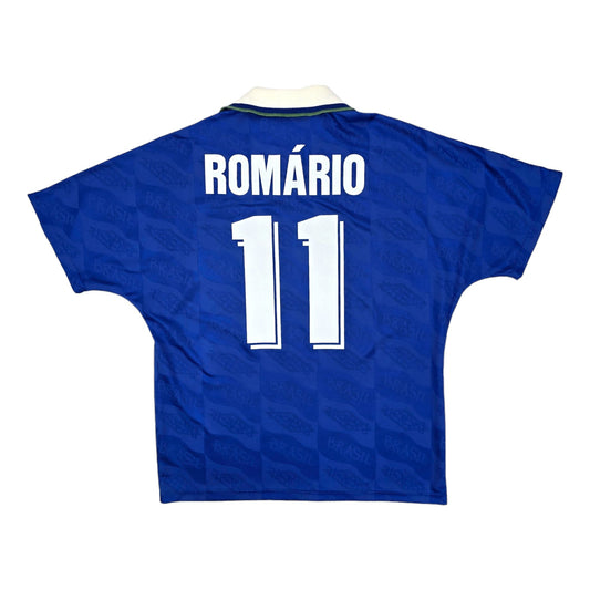 1991/93 Brazil Away Football Shirt (XL) Umbro #11 Romario