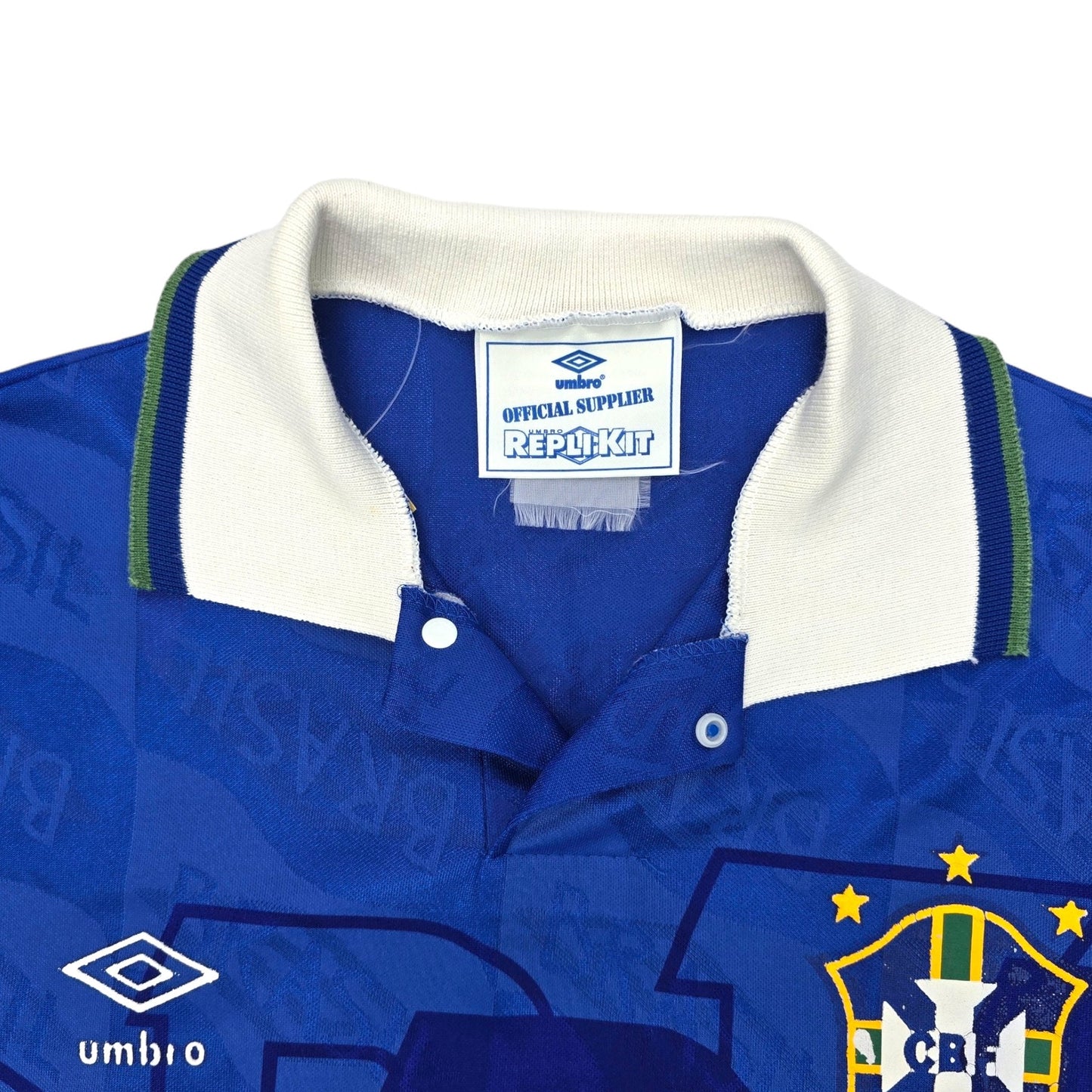 1991/93 Brazil Away Football Shirt (XL) Umbro #11 Romario