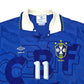 1991/93 Brazil Away Football Shirt (XL) Umbro #11 Romario