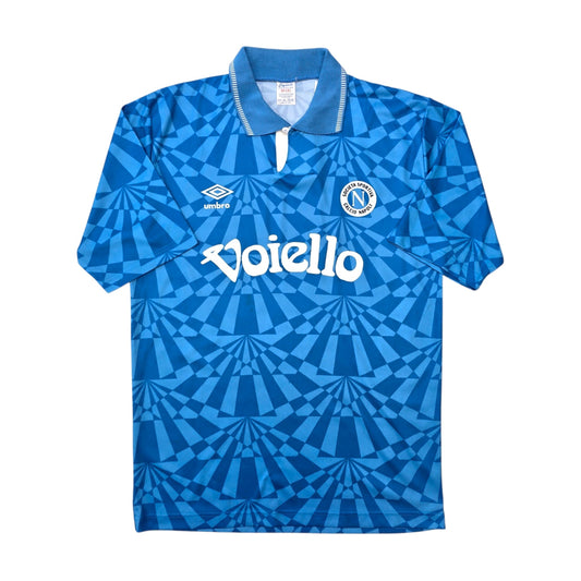 1991/93 Napoli Home Football Shirt (M) Umbro