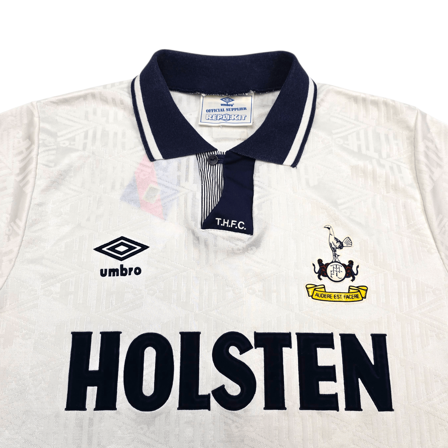 1991/93 Tottenham Hotspur Home Football Shirt (S) Umbro