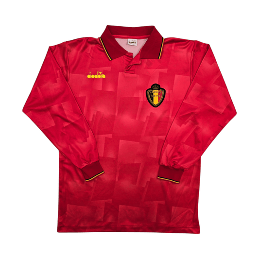 1992/93 Belgium Home Football Shirt (L) Diadora (Upgraded Template)