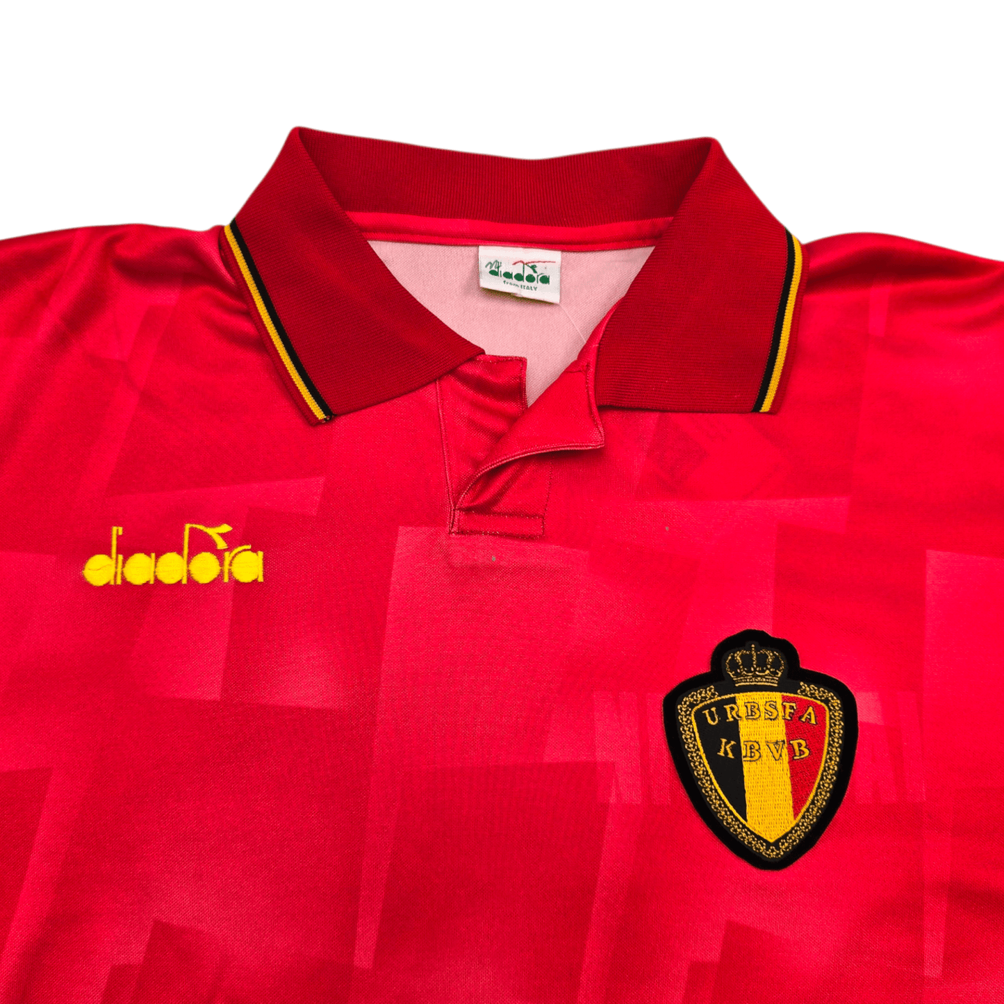 1992/93 Belgium Home Football Shirt (L) Diadora (Upgraded Template)