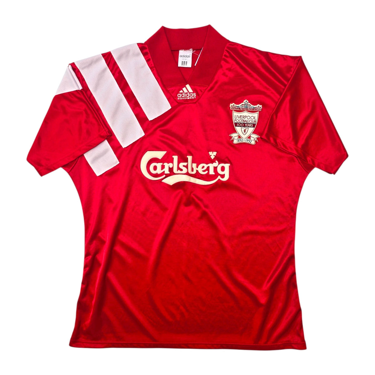 1992/93 Liverpool Home Football Shirt (L) Adidas