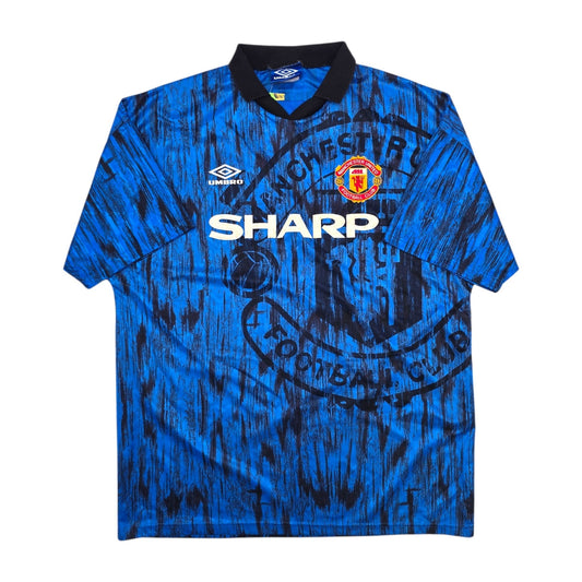 1992/93 Manchester United Away Football Shirt (XL) Umbro