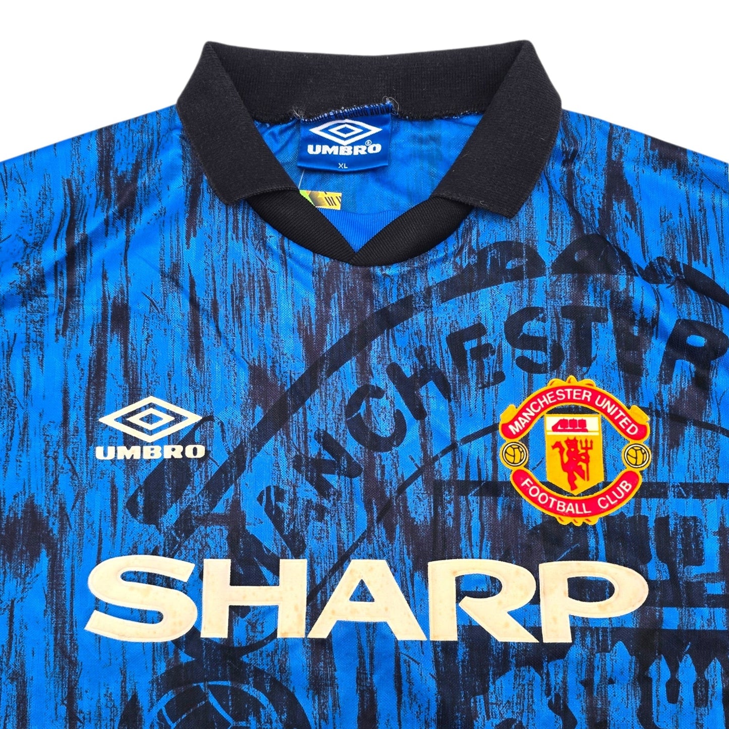 1992/93 Manchester United Away Football Shirt (XL) Umbro