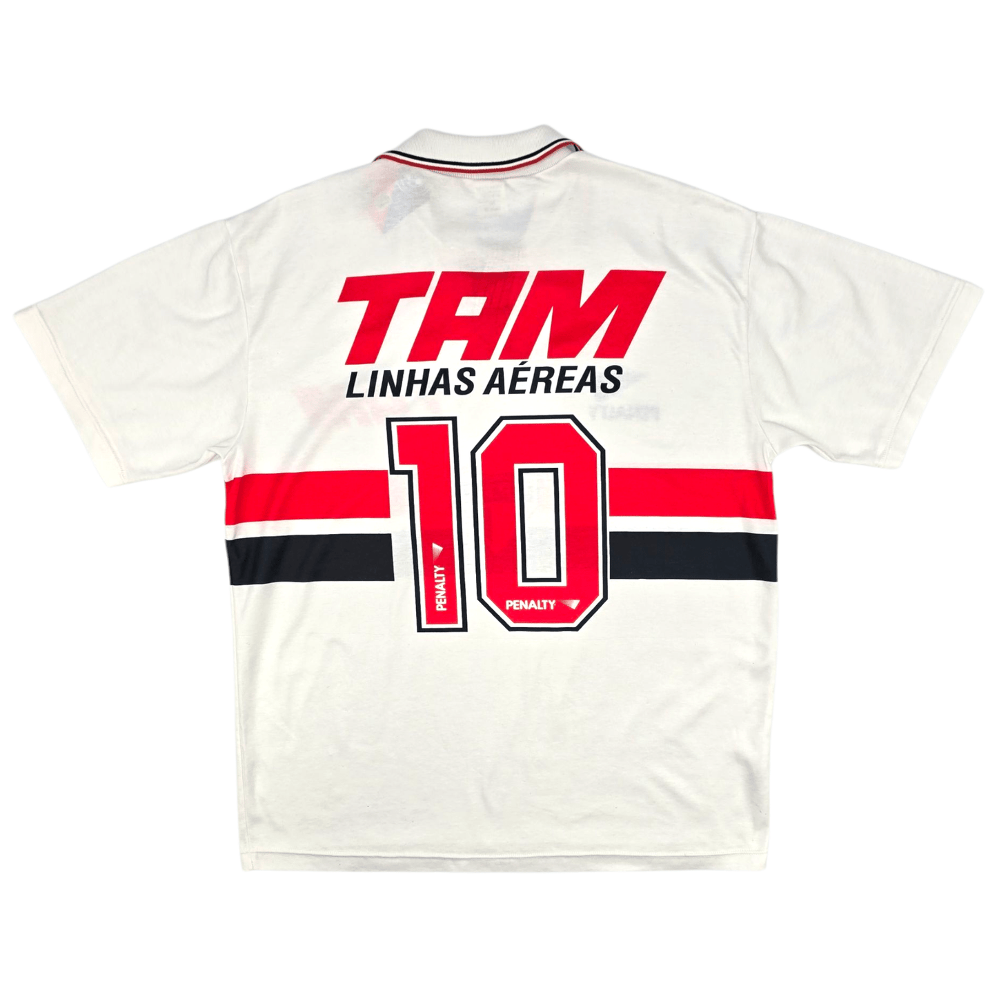 1992/93 Sao Paulo Home Football Shirt (XL) Penalty #10 (Rai)