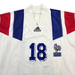 1992/94 France Away Football Shirt (S) Adidas #18 Cantona