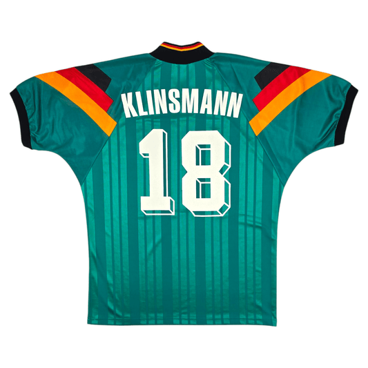 1992/94 Germany Away Football Shirt (L) Adidas #18 Klinsmann