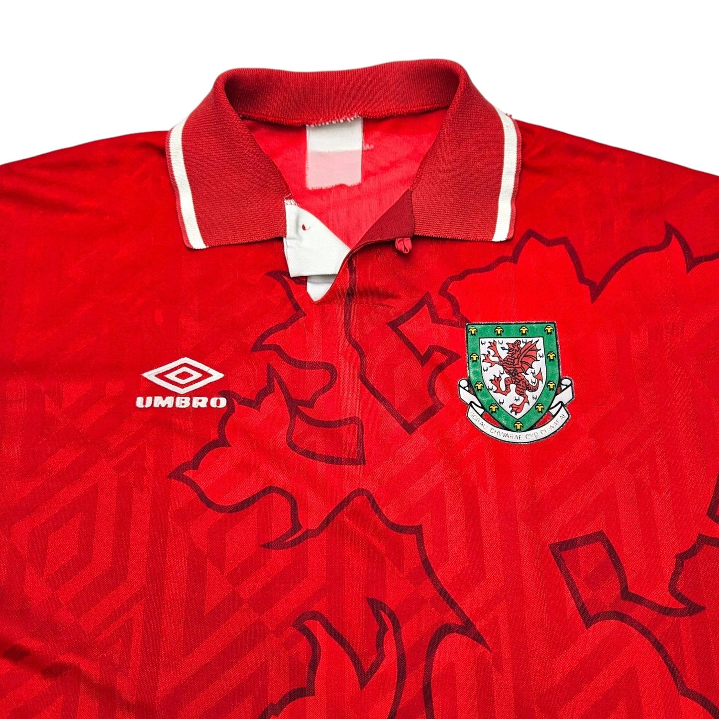 1992/94 Wales Home Football Shirt (M) Umbro