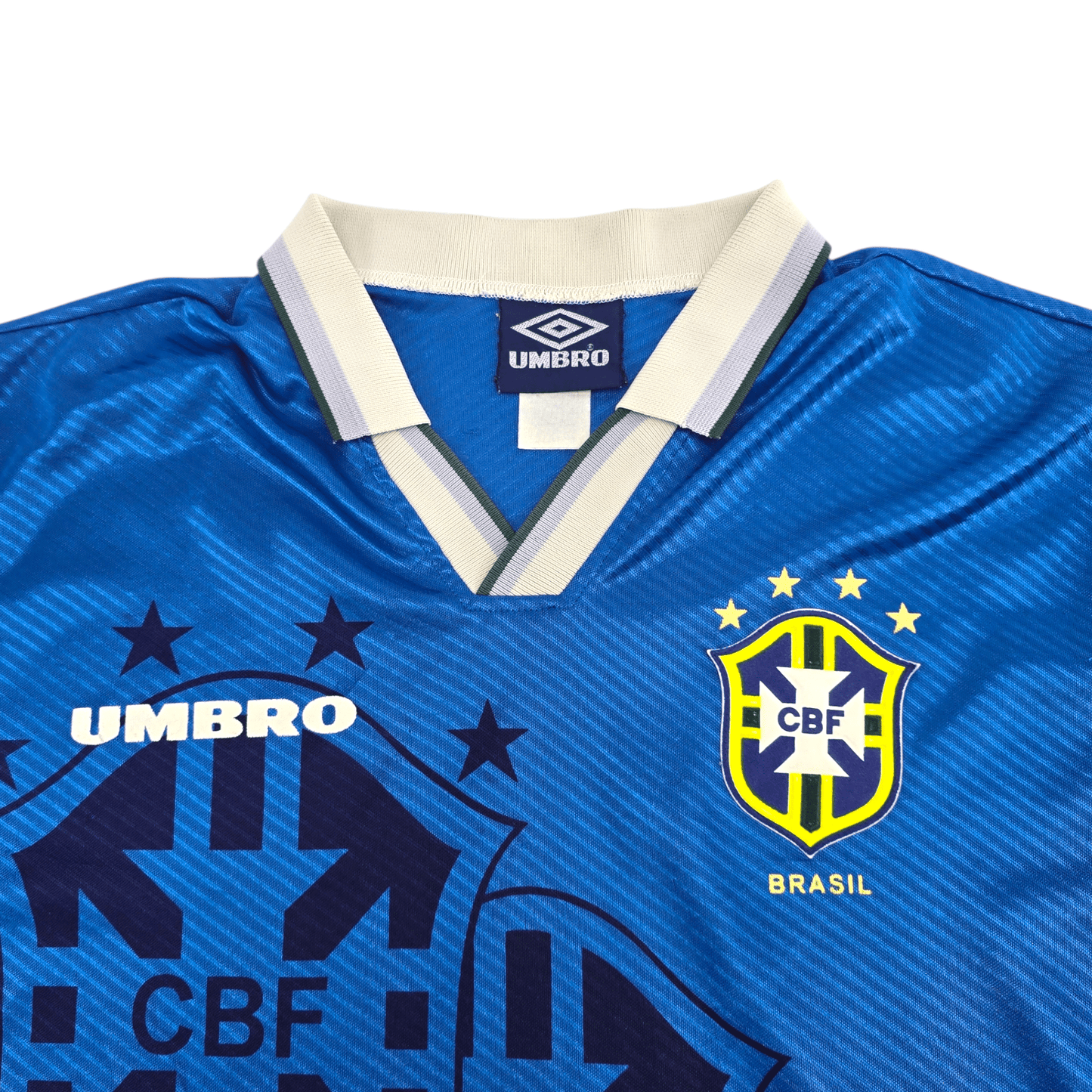 1993/94 Brazil Away Football Shirt (L) Umbro